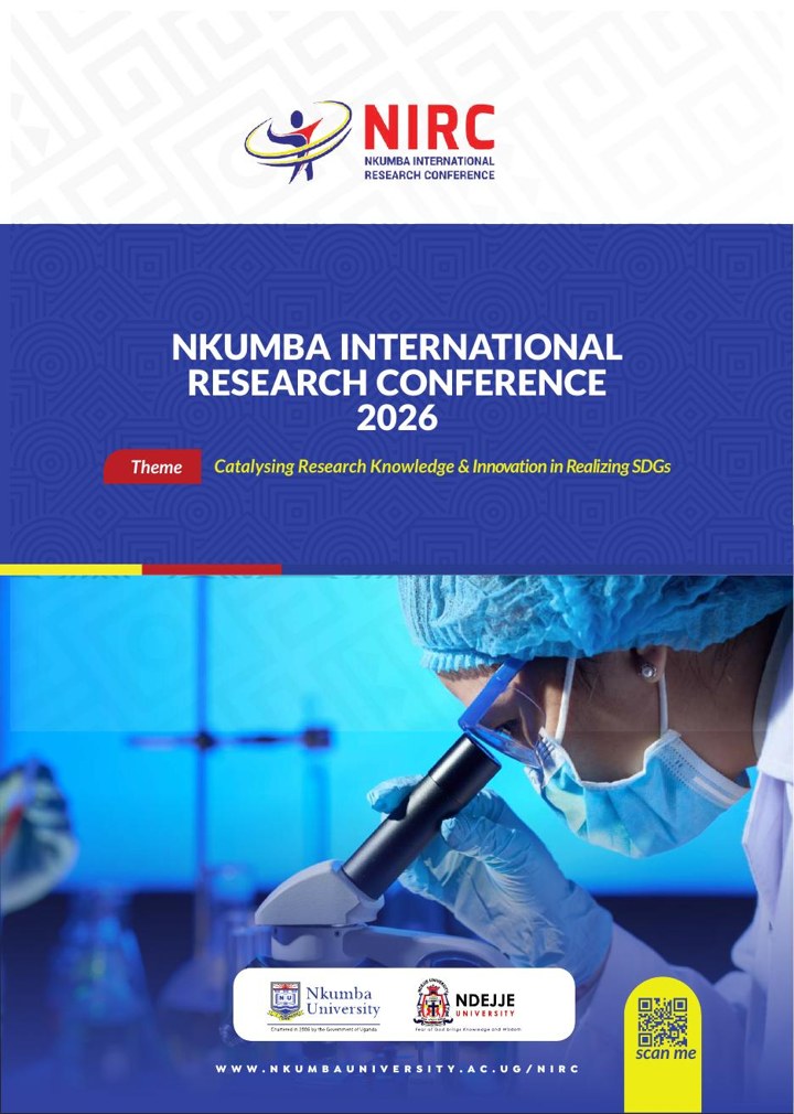 Cover of the Nkumba International Research Conference 2026 proceedings